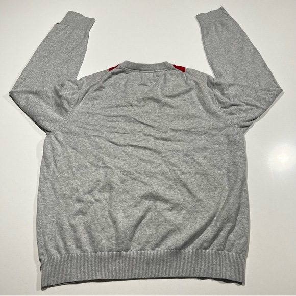 Tommy hilfugure gray v-neck sweater - Picture 3 of 4